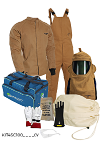 Enespro Arcguard 100 Cal Coat Bib Kit With Hood, Dual Fans & Gloves