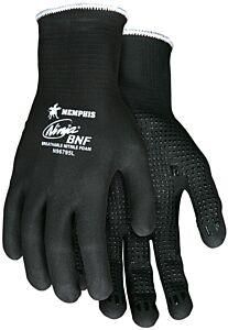 Mcr Safety N96795M Memphis Ninja Bnf Fully-Coated Nitrile Gloves, 15 Ga, Medium