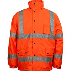 Reflective Apparel 431St-Or-3X Class 3 Two-Tone Waterproof And Breathable 3-Seasons Parka, Orange, Size 3X-Large