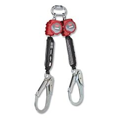 3M Dbi-Sala 3100512 Protecta® Personal Self Retracting Lifeline, 6 Ft, Web, Single Pin Top Connector, Rebar Snap Hook, 310 Lb, Twin Leg