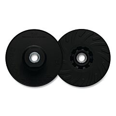 3M 068060-11227 Ribbed Disc Back-Up Pad, 11227, 4.5 In Dia, 1300 Rpm, Hard, Black