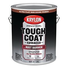 Krylon K00691008 Tough Coat® Advanced With Rust Barrier® Technology Spray Paint, 1 Gal, Red Oxide Primer