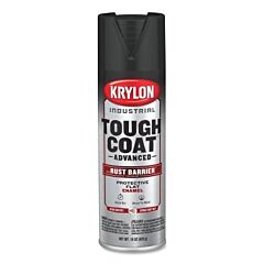 Krylon K00789008 Tough Coat® Advanced With Rust Barrier® Technology Spray Paint, 15 Oz, Black, Flat