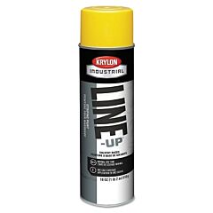 Krylon K00830108 Line-Up® Pavement Striping Paint, 18 Oz, Aerosol Can, Highway Yellow, Flat