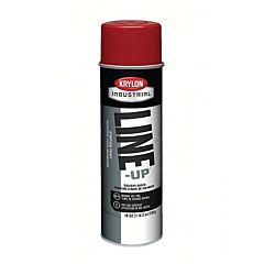 Krylon K00830308 Line-Up® Pavement Striping Paint, 18 Oz, Aerosol Can, Firelane Red, Flat