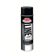 Krylon K00830408 Line-Up® Pavement Striping Paint, 18 Oz, Aerosol Can, Cover-Up Black, Flat