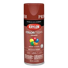 Krylon K05583007 Colormaxx Primer Spray Paint, 12 Oz, Aerosol Can, Red Oxide