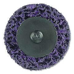 Weiler 51762 Tiger® Strip Disc, 2 In Dia, Type R, X-Coarse, 18000 Rpm, Silicon Carbide, Purple