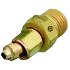 Western Enterprises 105 Brass Hose Adaptor, 200 Psig, Brass, B-Size (M)/ A-Size Rh (F)