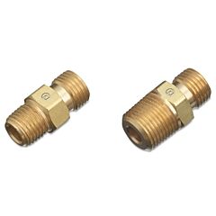 Western Enterprises 132 Regulator Outlet Bushing, 200 Psi, Brass, A-Size, 1/8 In (Npt) Rh, Male, Oxygen