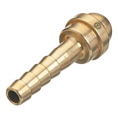 Western Enterprises 18 Barbed Hose Nipple, 200 Psig, Brass, 3/16 In