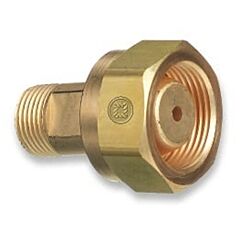 Western Enterprises 306 Brass Cylinder Adaptor, From Cga-520 B Tank Acetylene To Cga-300 Commercial Acetylene
