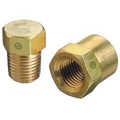 Western Enterprises Pc-4Hp Pipe Thread Caps & Plugs, Hex Plug, 3,000 Psig, Brass, 1/4 In (Npt)