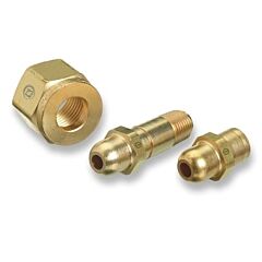 Western Enterprises Ss-63 Regulator Inlet Nipples, Oxygen, 1/4"(Npt), 2 1/2", Stainless Steel, Cga-540