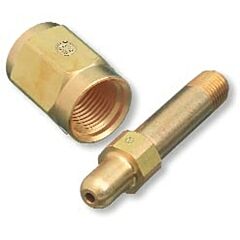 Western Enterprises Ss-6347-3 Regulator Inlet Nipples, Air,1/4" (Npt),3",Stainless Steel,Cga-347,Hand-Tight
