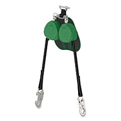 Msa Vtlew-022-Pb-A V-Tec® Edge® Personal Fall Limiter, Twin Leg, 8 Ft, 310 Lb Load Cap, Harness Locking Pin, 36C Snaphook Bottom Connector