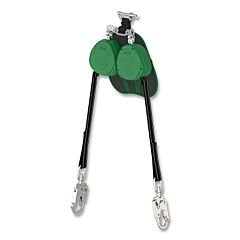 Msa Vtlew-022-Pe-A V-Tec® Edge® Personal Fall Limiter, Twin Leg, 8 Ft, 310 Lb Load Cap, Harness Locking Pin, 36Cs Snaphook Bottom Connector