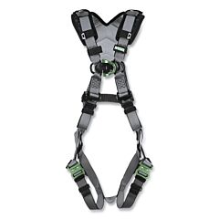 Msa 10194673 V-Fit Full-Body Harness, Back/Chest D-Rings, Std, Qc Chest/Leg Strap Buckles, Shoulder Padding