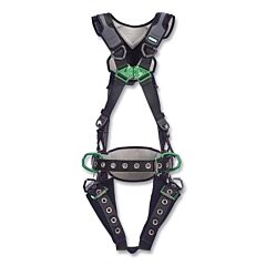 Msa 10211330 V-Flex Full-Body Harness, Construction, Back/Hips D-Rings, Xl, Qc Chest/Leg Tongue-Buckles, Leg/Shoulder/Waist Padding