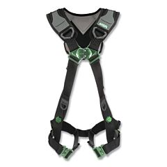 Msa 10239981 V-Flex Full-Body Harness, Back D-Ring, Xl, Qc Chest/Leg Buckles, Leg/Shoulder Padding