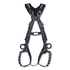 Msa 10252203 V-Fit Arc Flash Full-Body Harness, Back/Hips D-Rings, Xl, Qc Chest/Tongue-Buckle Leg Straps, Shoulder Padding