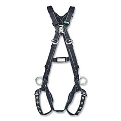Msa 10252242 V-Form Welding Full-Body Harness, Back/Hips D-Rings, Extra Large, Tongue Buckle Leg Straps