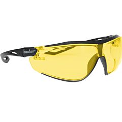 Bouton 250-15-5529 Bio-Based Full Frame Safety Glasses With Black Frame, Amber Lens And Anti-Scratch / Fogless® 3Sixty™ Coating