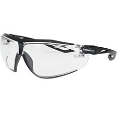 Bouton 250-15-5000 Bio-Based Full Frame Safety Glasses With Black Frame, Clear Lens And Anti-Scratch Coating