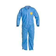 Dupont Pb120Sbulg002500 Proshield Coverall, Collar, Serged Seams, Blue, Large