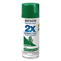 Rust-Oleum® 334039 Painter'S Touch® 2X Ultra Cover® Gloss Spray Paints + Primer, 12 Oz, Aerosol Can, Meadow Green