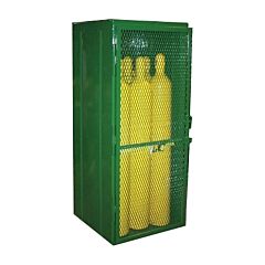 Saf-T-Cart Ests-9 Cylinder Storage Cage, Holds 9 Cylinders, 85 In X 32 In X 32 In