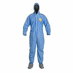 Dupont Pb122Sbumd002500 Proshield Basic Coveralls W/ Standard Hood, Elastic Wrists, & Attached Boots, Md