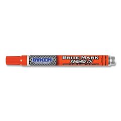 Dykem 84205 Brite-Mark® Roughneck Paint Marker, Orange, Medium (#16), Bullet, Valve Action