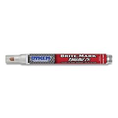 Dykem 84206 Brite-Mark® Roughneck Paint Marker, Red, Medium (#16), Bullet, Valve Action