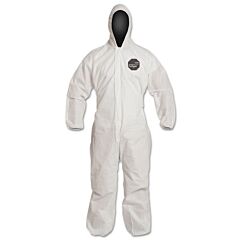 Dupont Pb127Swh4X002500 Proshield Basic Coveralls W/ Standard Hood & Elastic Wrists & Ankles, 4X-Large