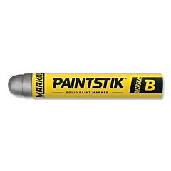 Markal® 80233 Paintstik® Original B® Solid Paint Marker, 0.66 In Dia, 4.75 In L, Silver