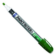 Markal® 97276 Paint-Riter®+ Safety Colors Paint Marker, Green, 1/8 In, Medium Tip