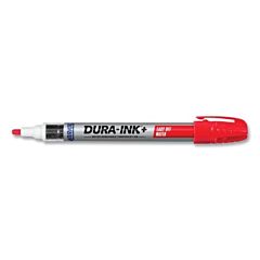 Markal® 96312 Dura-Ink®+ Easy Off Detergent Marker, Red, Permanent Ink Marker