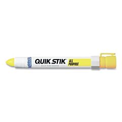 Markal® 61041 Quik Stik® All Purpose Solid Paint Marker, 11/16 In Tip, 6 In L, Fluorescent Yellow