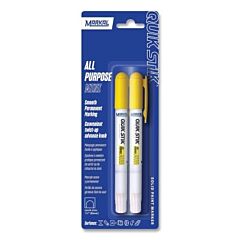 Markal® 61068 Quik Stik® All Purpose Solid Paint Marker, Yellow, 11/16 In Tip, 6 In L, Carded