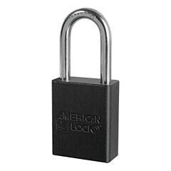 Master Lock A1106Nrblk Anodized Aluminum Safety Padlocks, 1/4 In D, 1 1/2 In L X 3/4 In W, Black