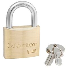 Master Lock 4140Ka-3231 4140 Economy Padlock, 1/4 In Dia, 13/16 In L, 13/16 In W, Gold