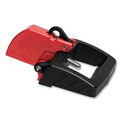 Master Lock S3823 Grip Tight Plus Circuit Breaker Lockout, 3.4 In W X 4.04 In L X 1.90 In H, Red/Black