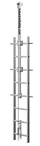 Honeywell Miller Vgspe/40Ft Vi-Go Ladder Climbing System, Stainless Steel Kit With Platform Extension, 40'