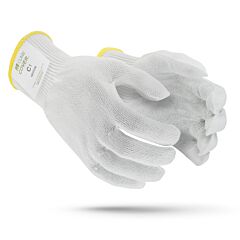Claw Cover 13-2112 Seamless Knit Hppe Blended Glove, Light Weight, White, Size Small