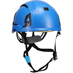 Jsp 280-Evoaltv-50 Type Ii Vented Industrial Climbing Helmet, Abs Shell, Epp Foam Impact Liner, Wheel Ratchet Adjustment And 4-Point Chin Strap, Blue