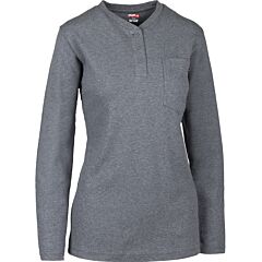 Pip 385-Frhnw-Gr/M Ar/Fr Dual-Certified Women'S Long Sleeve Henley - 10.6 Cal/Cm2, Gray, Size Medium