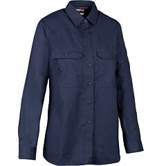 Pip 385-Frrsw-Nv/S Ar/Fr Dual Certified Women'S Ripstop Long Sleeve Workshirt- 9 Cal/Cm2, Navy, Size Small
