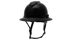 Pyramex Hpt256111 Ridgeline T2 Full Brim Type 2 Hard Hat, 6 Point Ratchet Suspension, Black