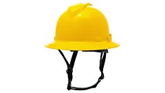Pyramex Hpt256130 Ridgeline T2 Full Brim Type 2 Hard Hat, 6 Point Ratchet Suspension, Yellow